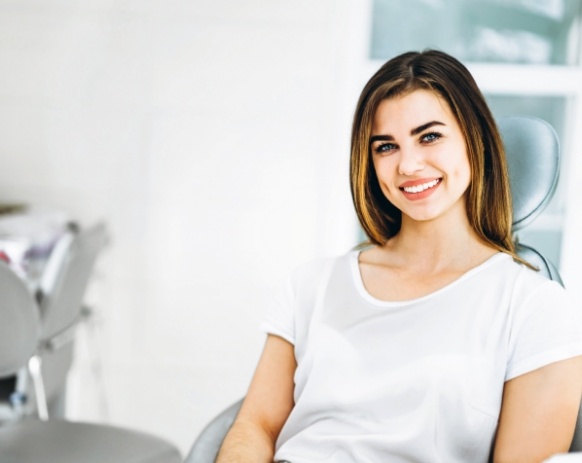 Relaxed dental patient in dental treatment chair