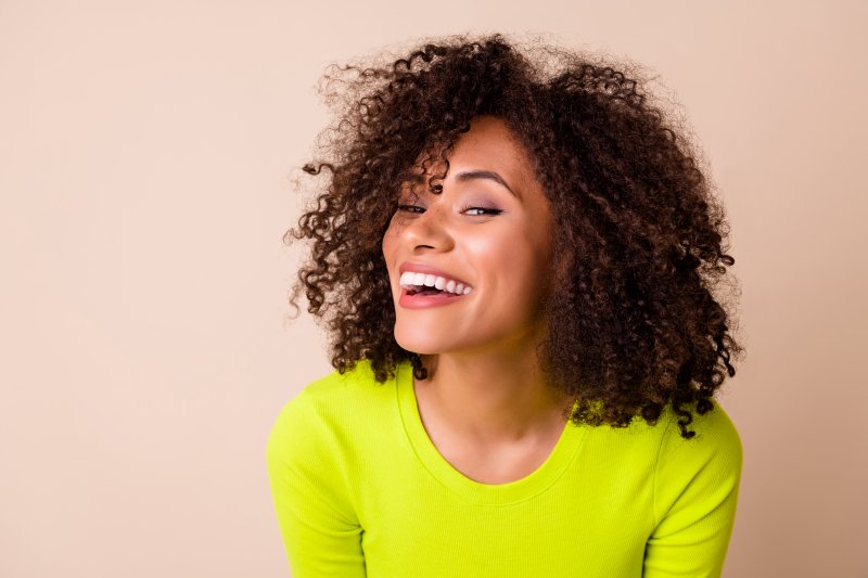 Woman with beautiful smile